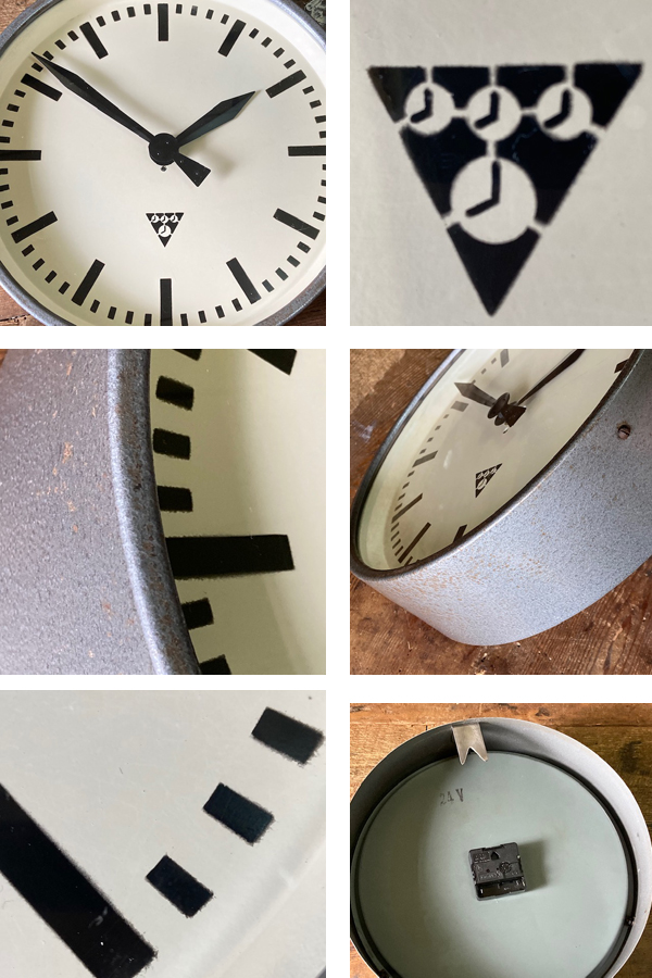 ビンテージインダストリアル 工業系 PRAGOTRON/パラゴトロン 鉄道時計