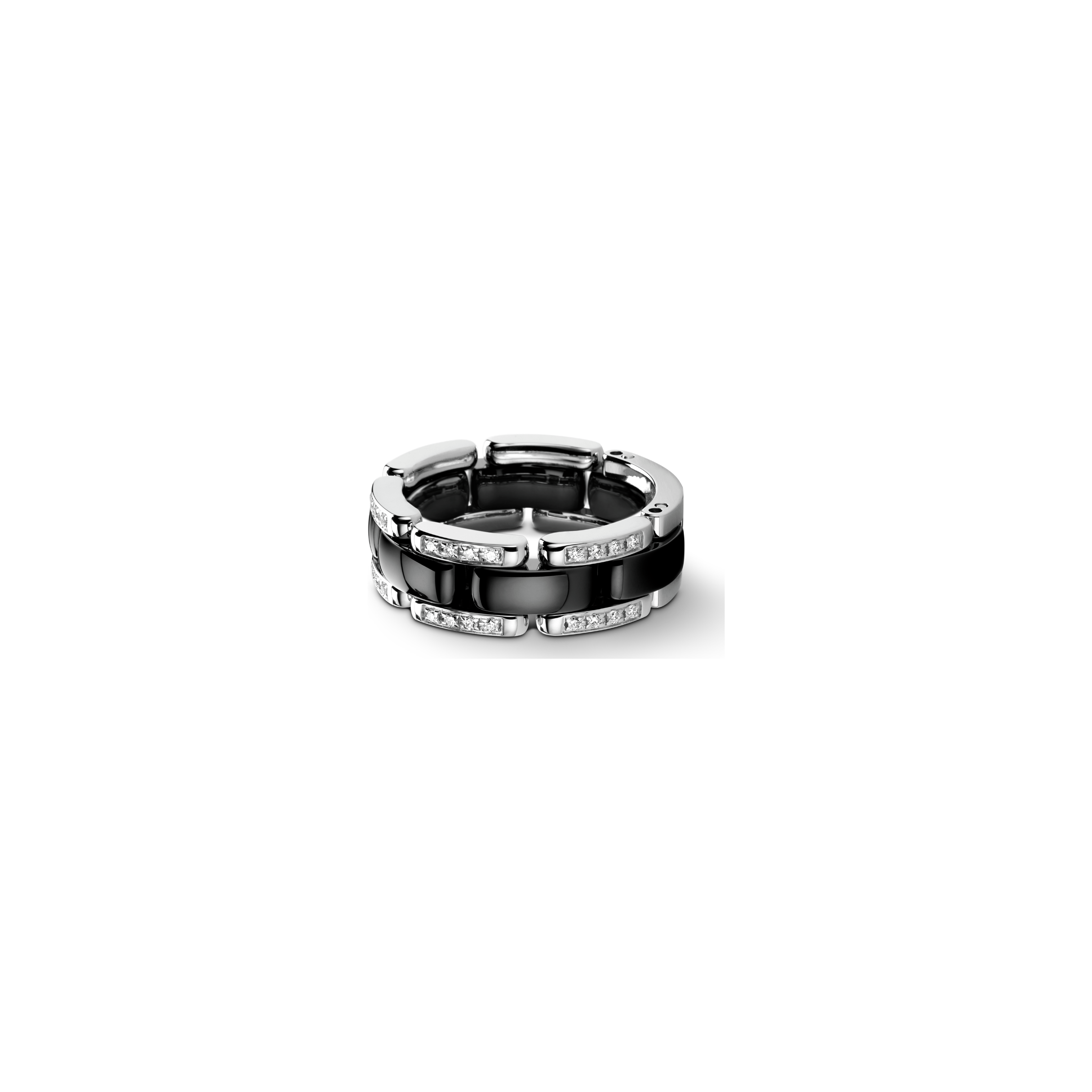 Ultra Ring White Gold & Black Ceramic - J2637 | CHANEL