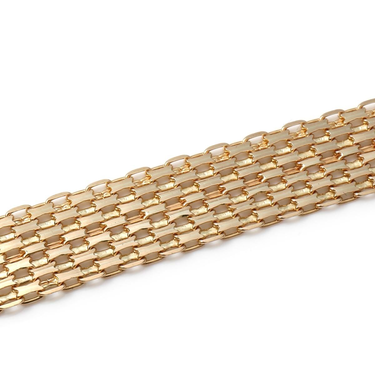 10K イエローゴールド ブレスレット 幅10mm 21cm - AVALANCHE OFFICIAL