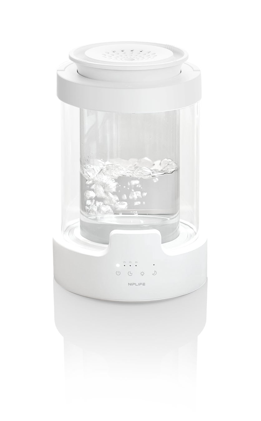 リラックス×潤い “光と香りで、空気が変わる。”スチーム式加湿器