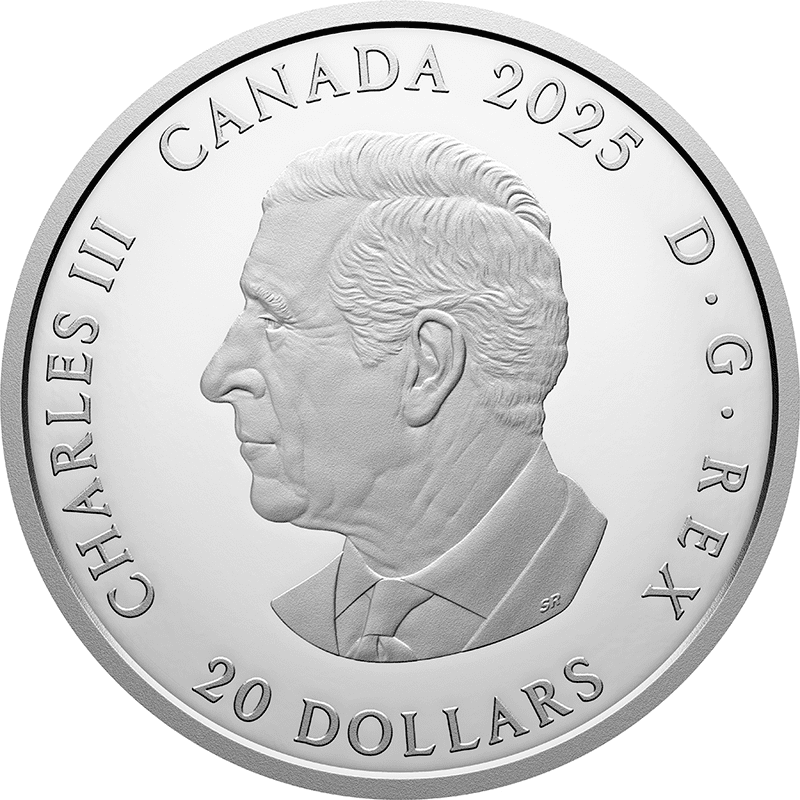 カナダ 2025年 ダフネ・オジグの生涯と芸術を称えて 20ドルカラー銀貨