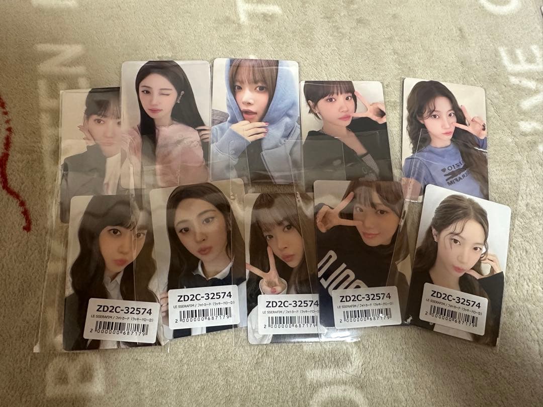 LE SSERAFIM SPAGHETTI weverse ユニバ ラキドロ LE SSERAFIM SPAGHETTI ユニバ ラキドロ 25枚 2回目 LE SSERAFIM