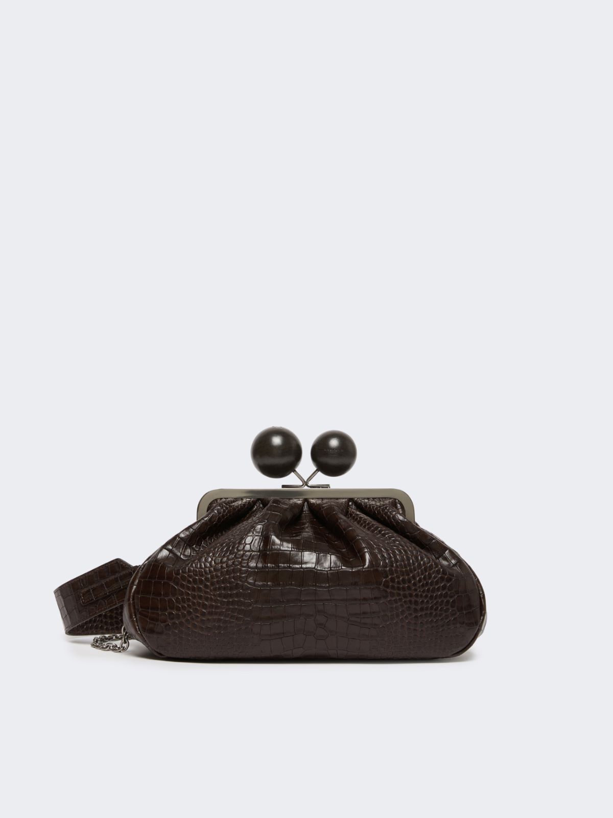 アリッソ] カーフスキン ミディアム パスティチーノ バッグ, dark